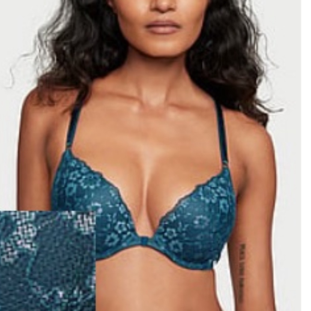 Victoria's Secret Lace Bra in Deep Teal